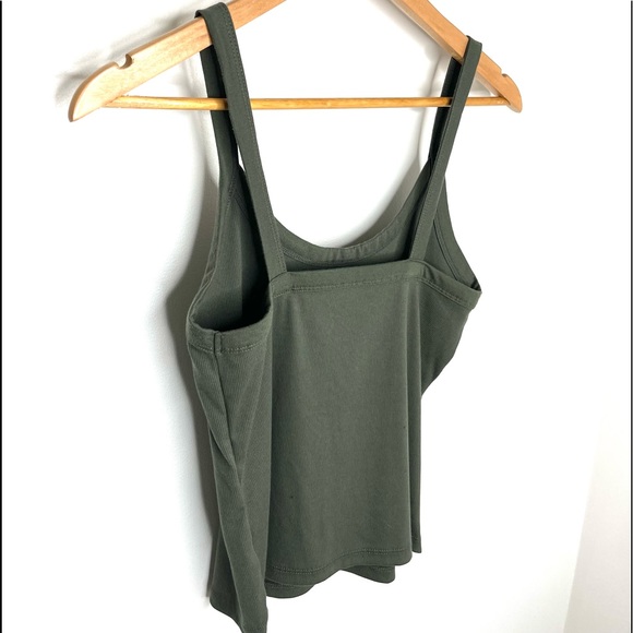 Olive Green Cami / Crop Tank - Picture 3 of 3